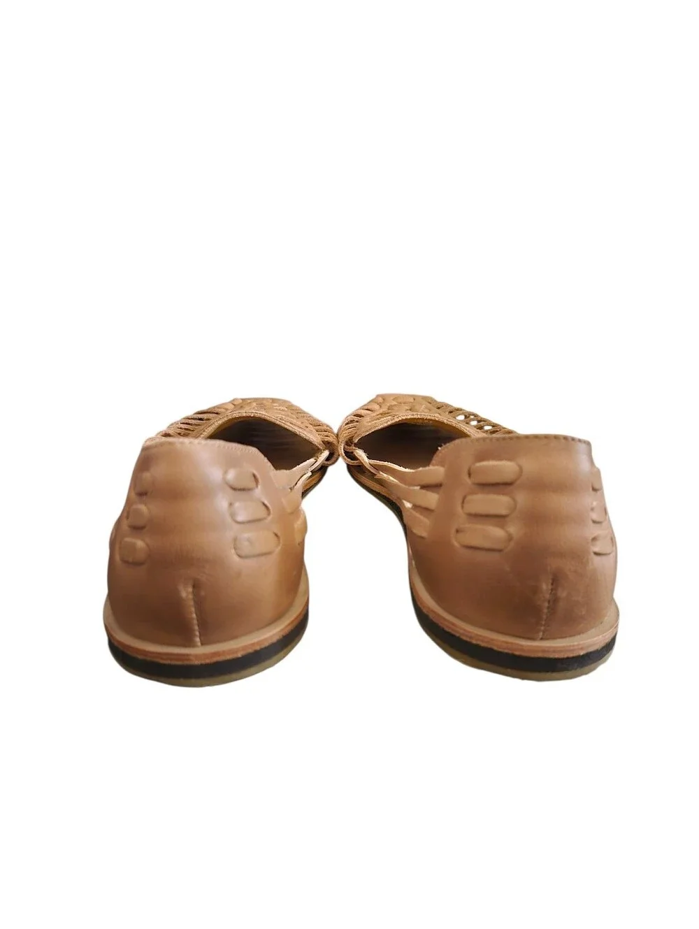 Nisolo Women's Huarache  Woven Leather Sandals In Almond Size 9.5